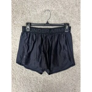 Under Armour Shorts Womens Small Dark Gray Running Workout Elastic Waist Gym